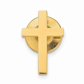 14k Polished Cross Tie Tac