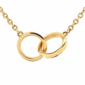 1837 Multiple Interlocking Circles Long Necklace 18K Yellow Gold