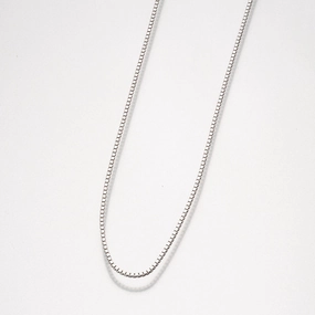 24 Inch Sterling Silver  Box Necklace Chain