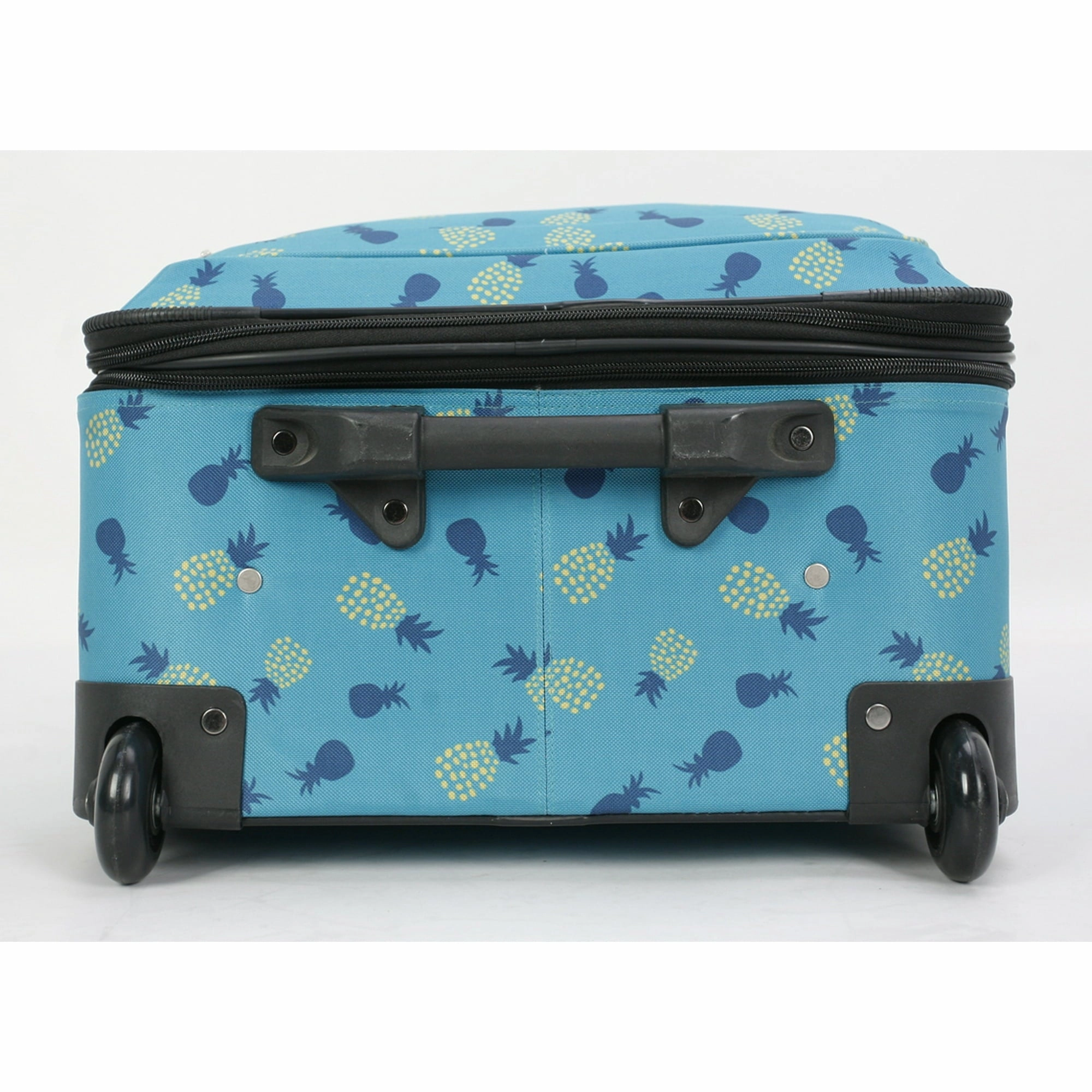 25" 2-Wheel Upright Check Luggage, Hawaiian Pineapple Print, Multicolor - Lightweight