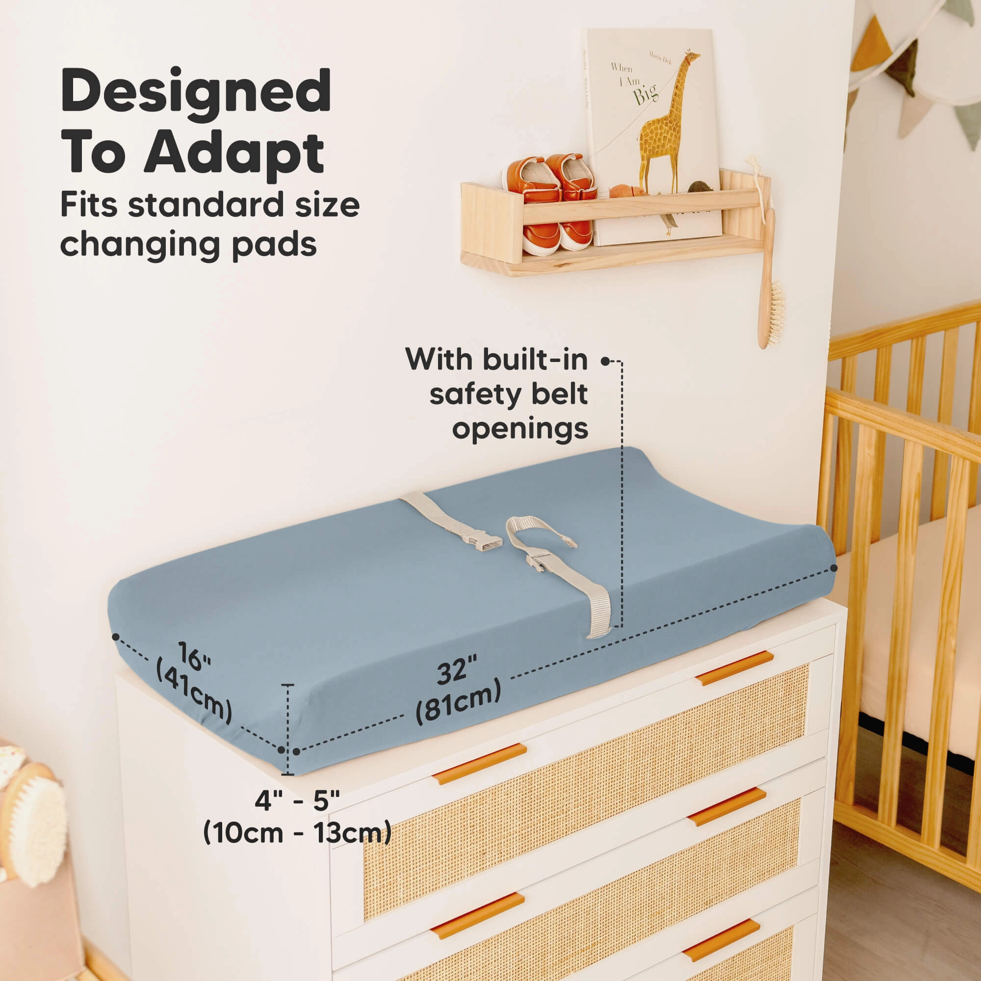 2-Pack Isla Changing Pad Covers (Steel)