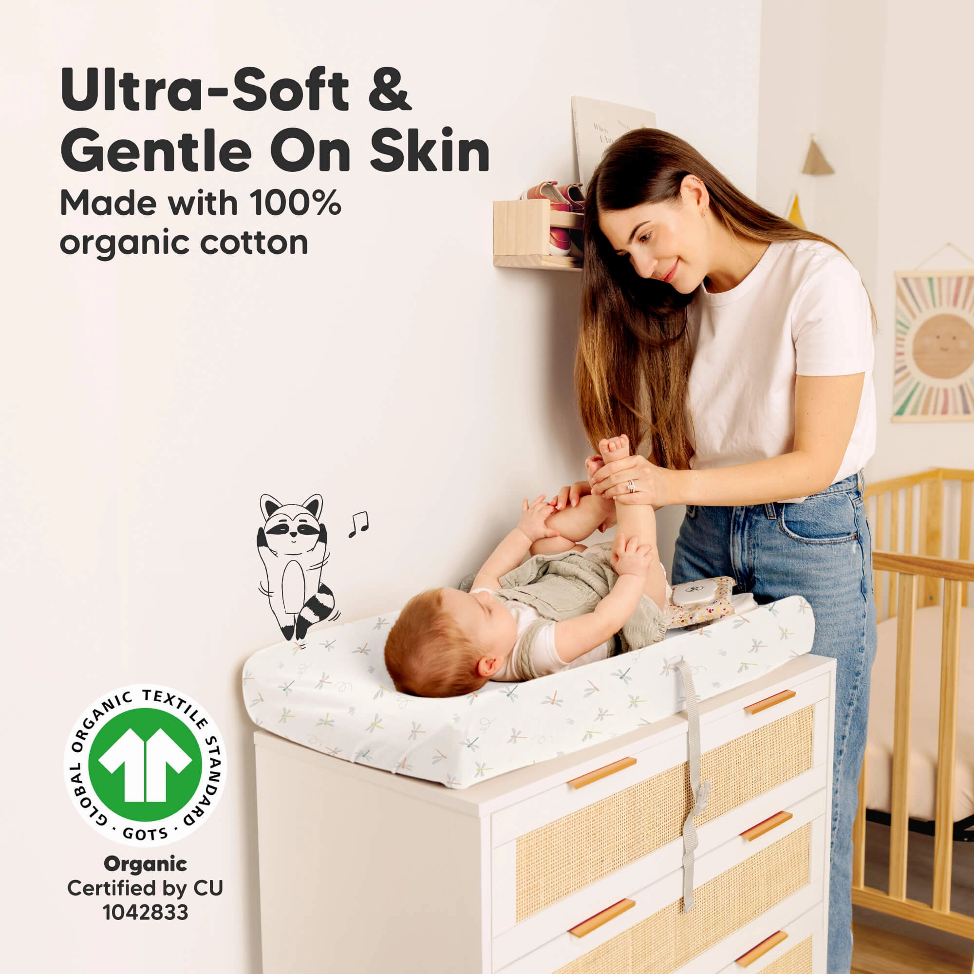 2-Pack Soothe Changing Pad Covers (Meadow)