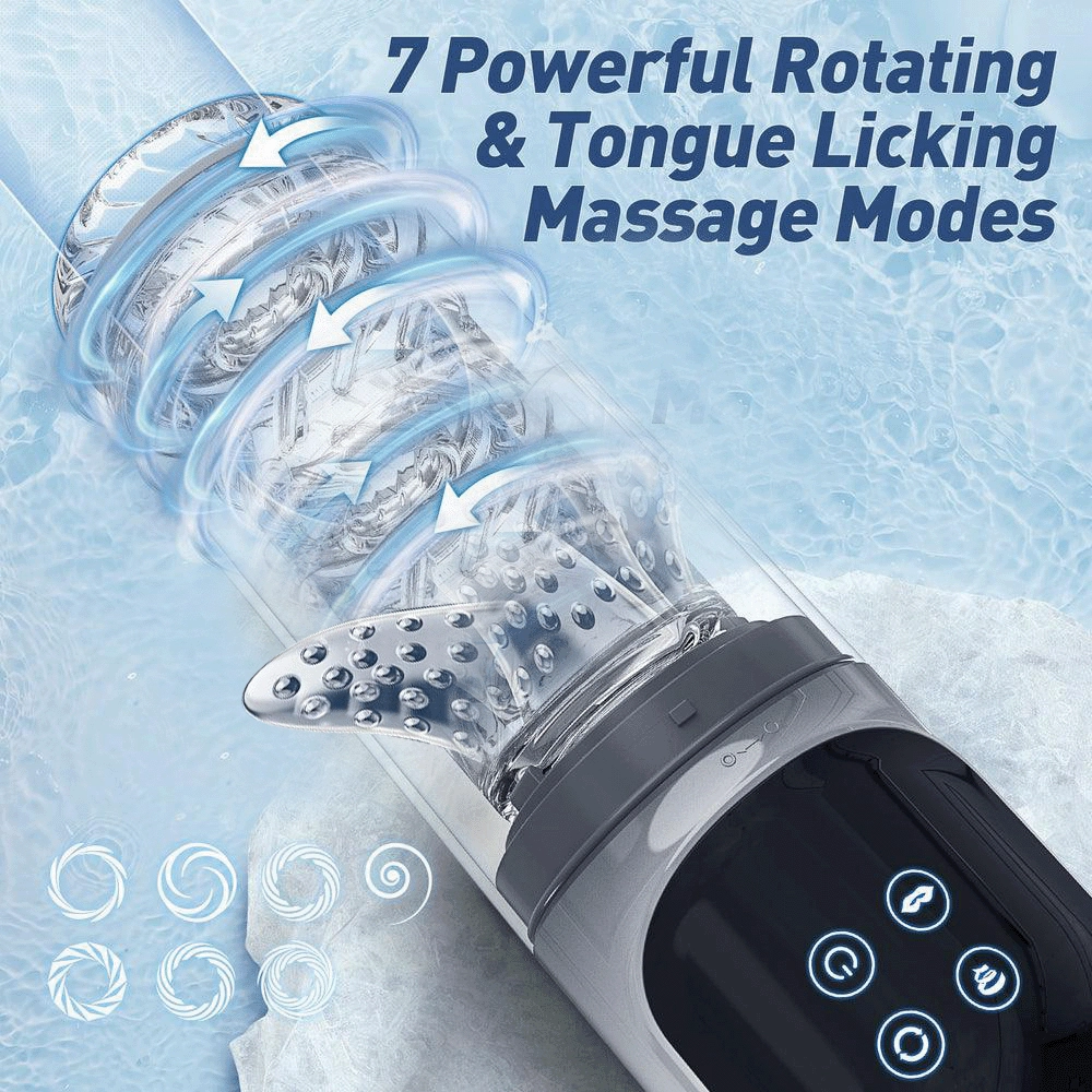 6 in 1 LCD Water SPA Vacuum Pump Male Masturbator Penis Enlargement Gear
