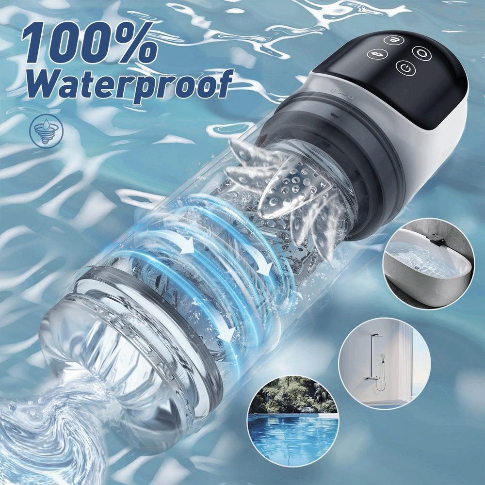 6 in 1 LCD Water SPA Vacuum Pump Male Masturbator Penis Enlargement Gear
