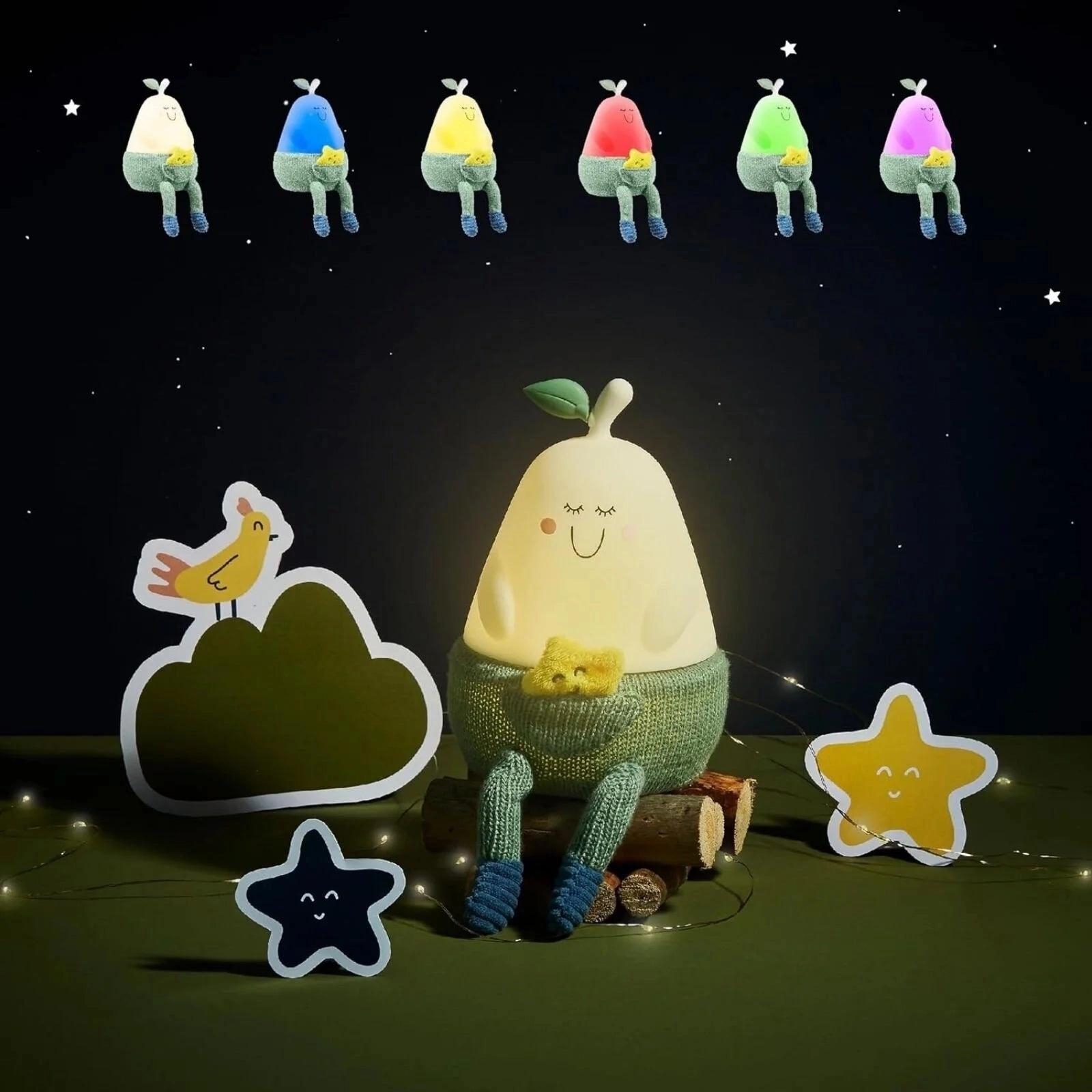 Badabulle Bertille Silicon Glow Rechargable Night Light