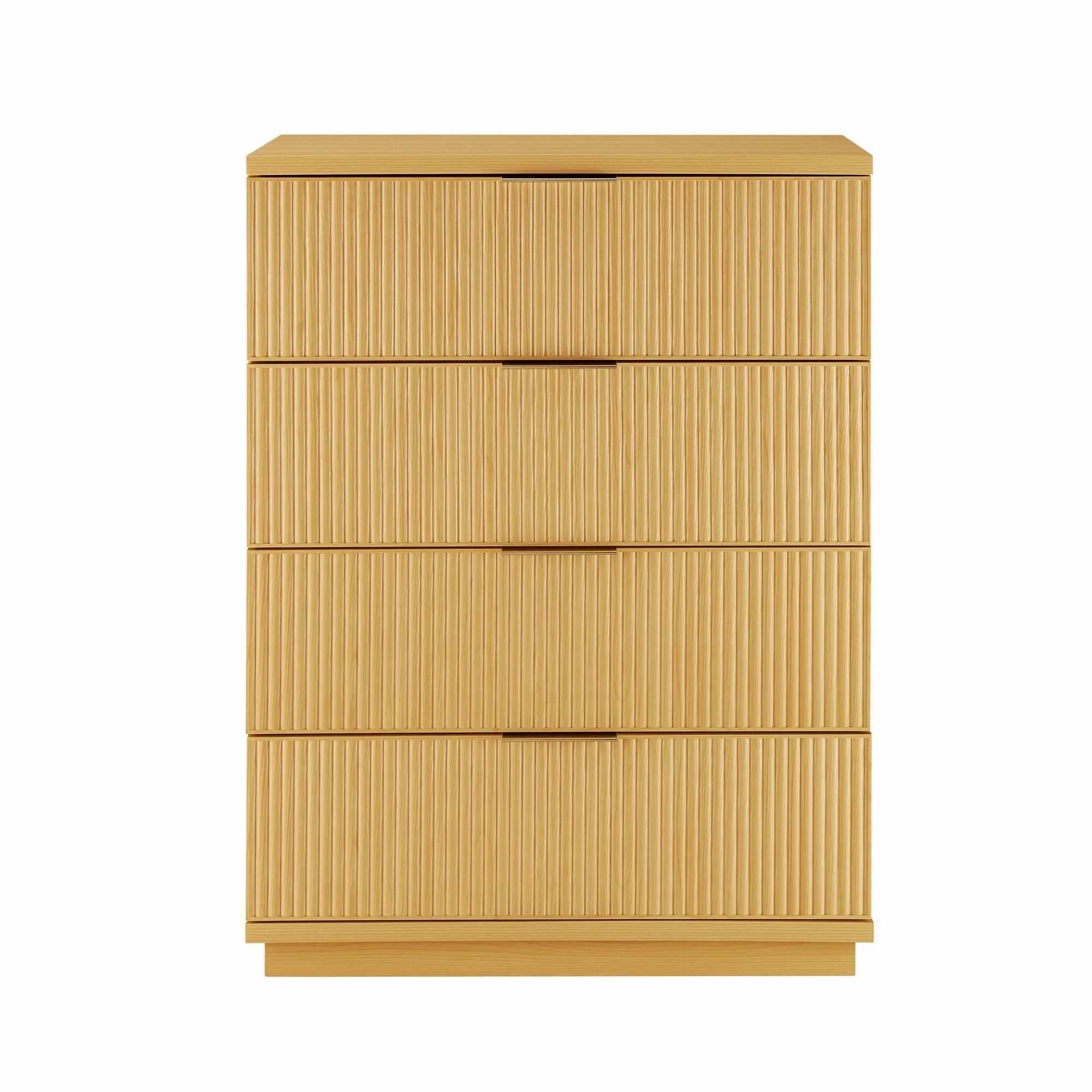 Better Homes & Gardens BHS336249972025 Lillian Fluted 4 Drawer Dresser, Natural Pine