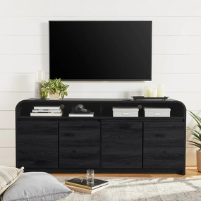 Better Homes & Gardens BHS436249972024 Juliet Curved TV Stand for TVs up to 75", Black