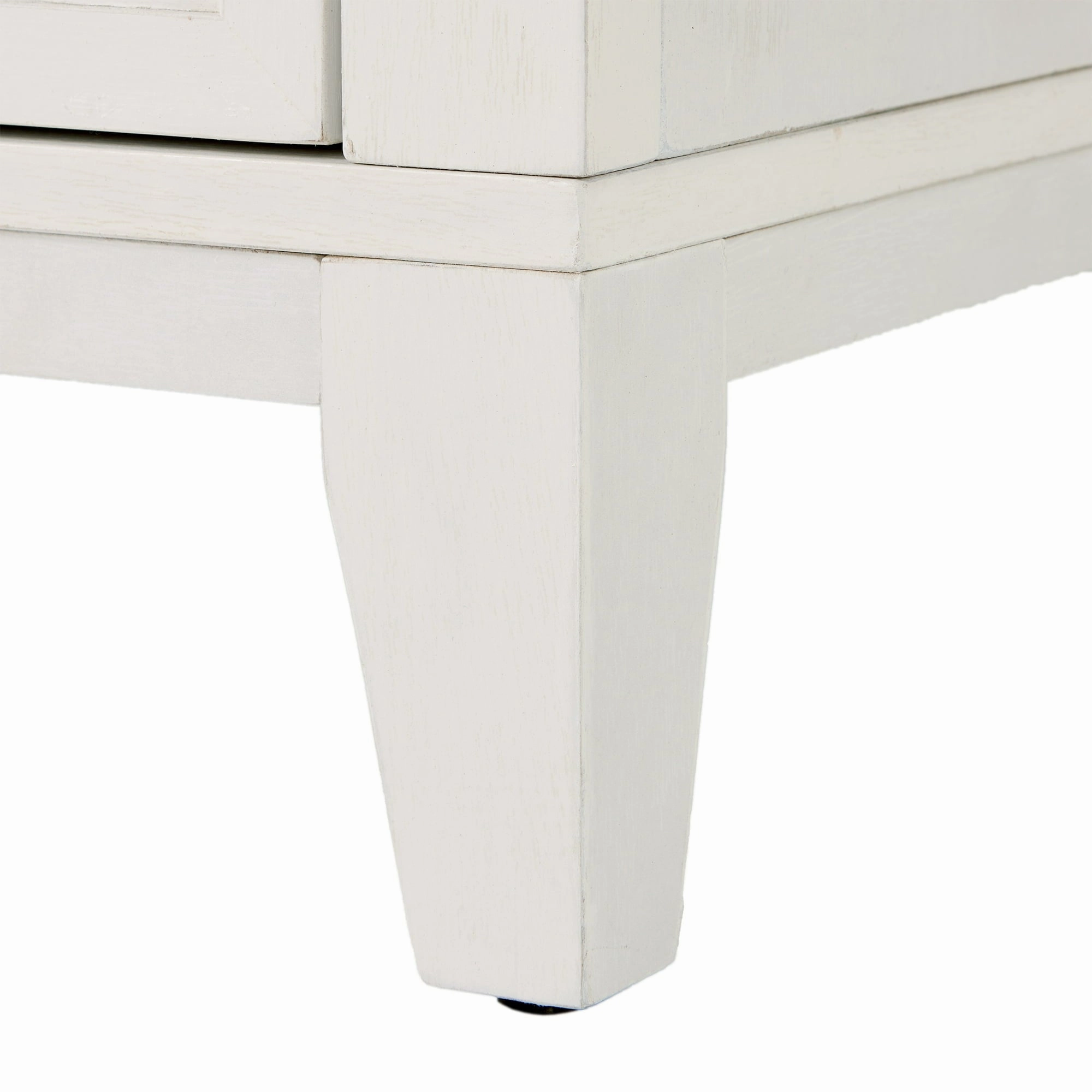 Better Homes & Gardens BHS436249972061 Canton 3-Drawer Nightstand, Textured White and Light Honey