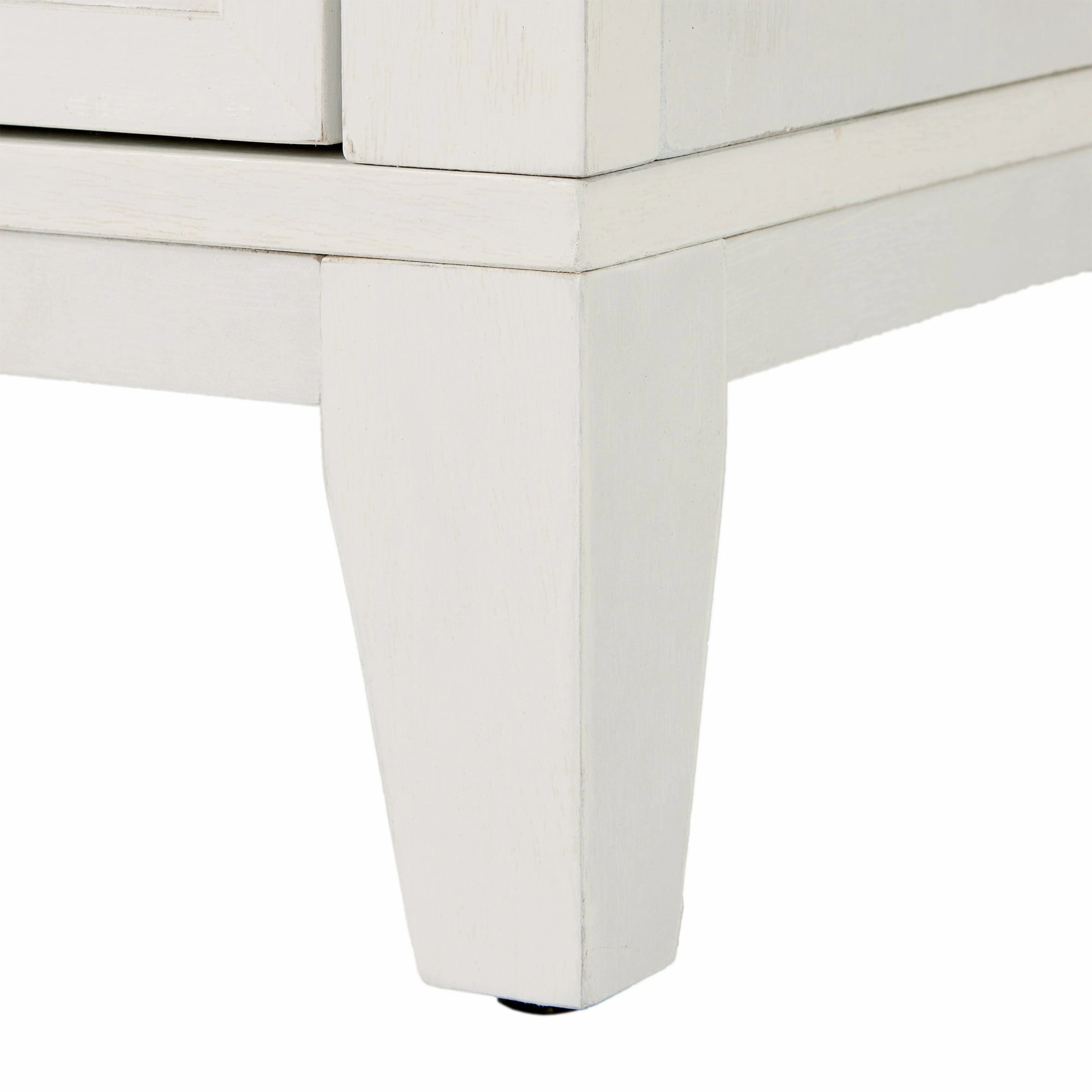 Better Homes & Gardens BHS436249972061 Canton 3-Drawer Nightstand, Textured White and Light Honey