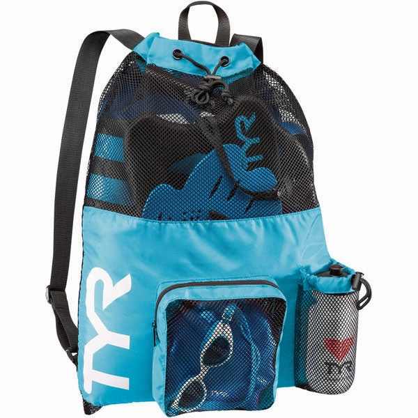 Big Mesh Mummy Backpack - Blue