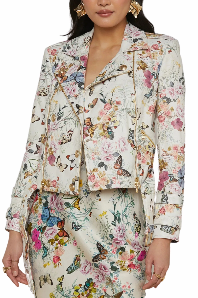 Billie Belted Leather Jacket