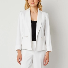 Black Label By Evan-Picone Suit Jacket - NATURAL WHITE 12