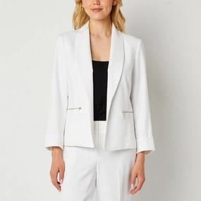 Black Label By Evan-Picone Suit Jacket - NATURAL WHITE 16