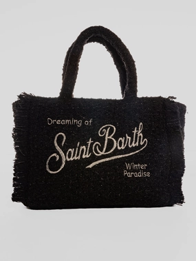 Black Tweed Collette Shoulder Bag