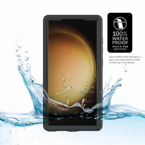 Body Glove 100007926 Tidal Waterproof Phone Case for Samsung Galaxy S23 Ultra 5G, Black/Clear