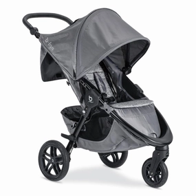 Britax U931935 B-Free Standard Stroller Cool Flow Grey - All Terrain Tires - Adjustable Handlebar - One Hand Fold - Large UV50 Canopy
