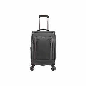 Brookstone Elswood 21" Softside Spinner Luggage NOT APPLICABLE - Dark Charcoal DK CHARCOAL ONE SIZE