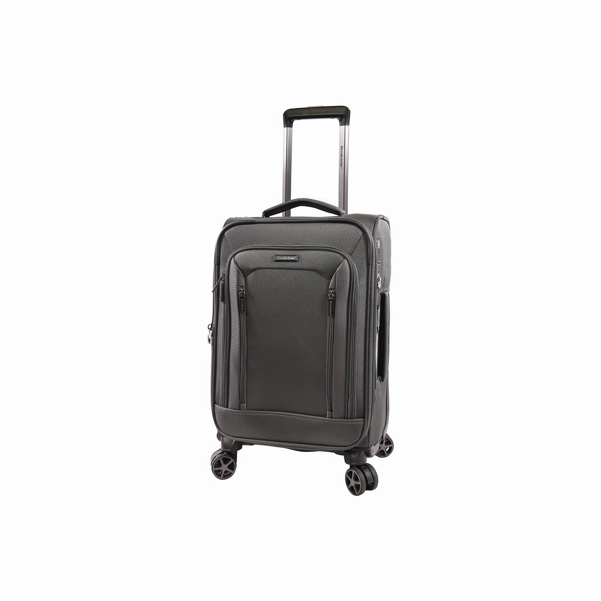 Brookstone Elswood 21" Softside Spinner Luggage NOT APPLICABLE - Dark Charcoal DK CHARCOAL ONE SIZE