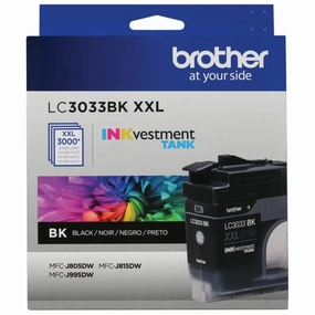 Brother LC3033BK Genuine Super High-yield Black INKvestment Tank Printer Ink Cartridge