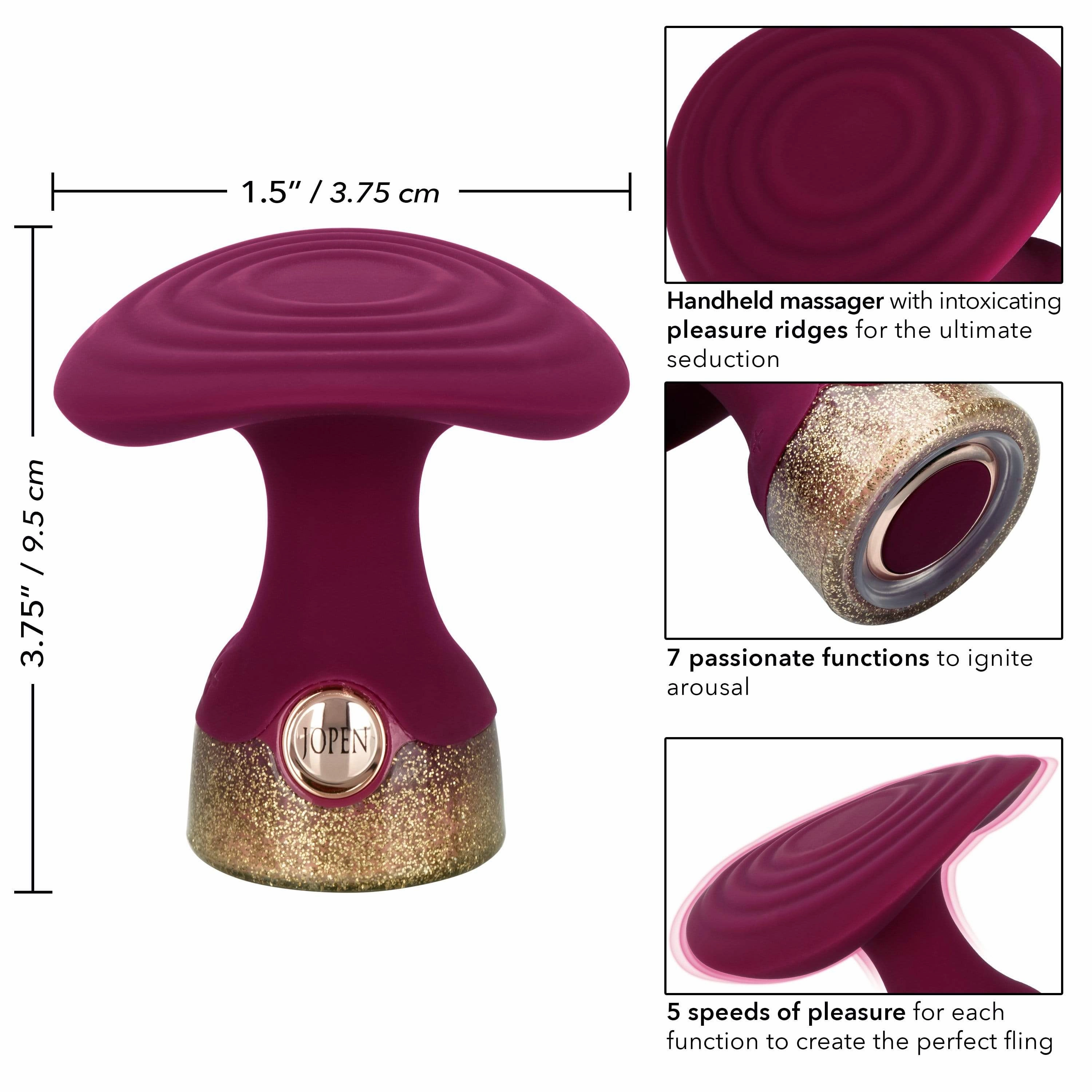 California Exotics - Jopen Starstruck Fantasy Luxurious Silicone Handheld Massager (Red)
