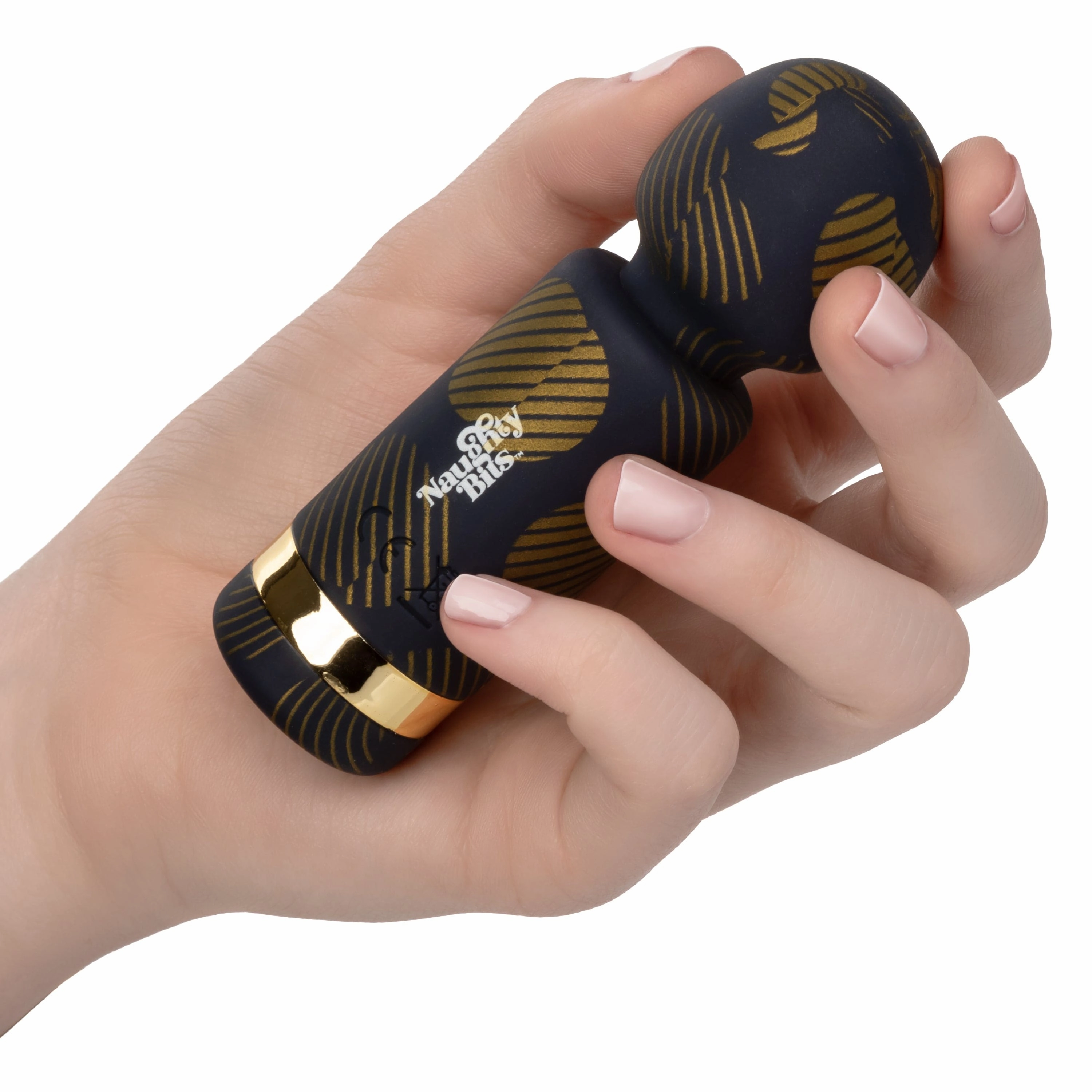 California Exotics - Naughty Bits Lit Clit Teenie Weenie Mini Wand Massager (Black)