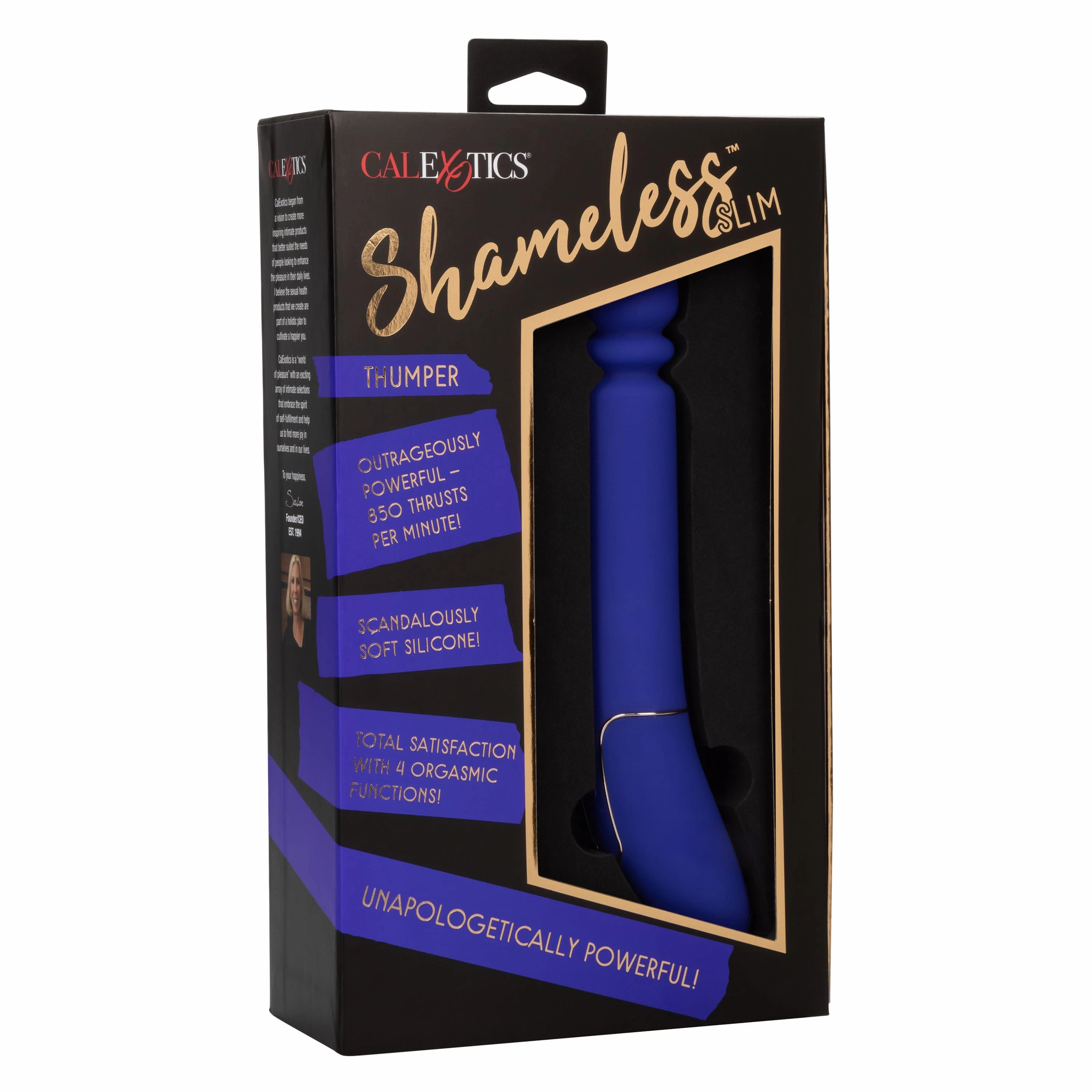 California Exotics - Shameless Slim Thumper Wand Massager (Blue)