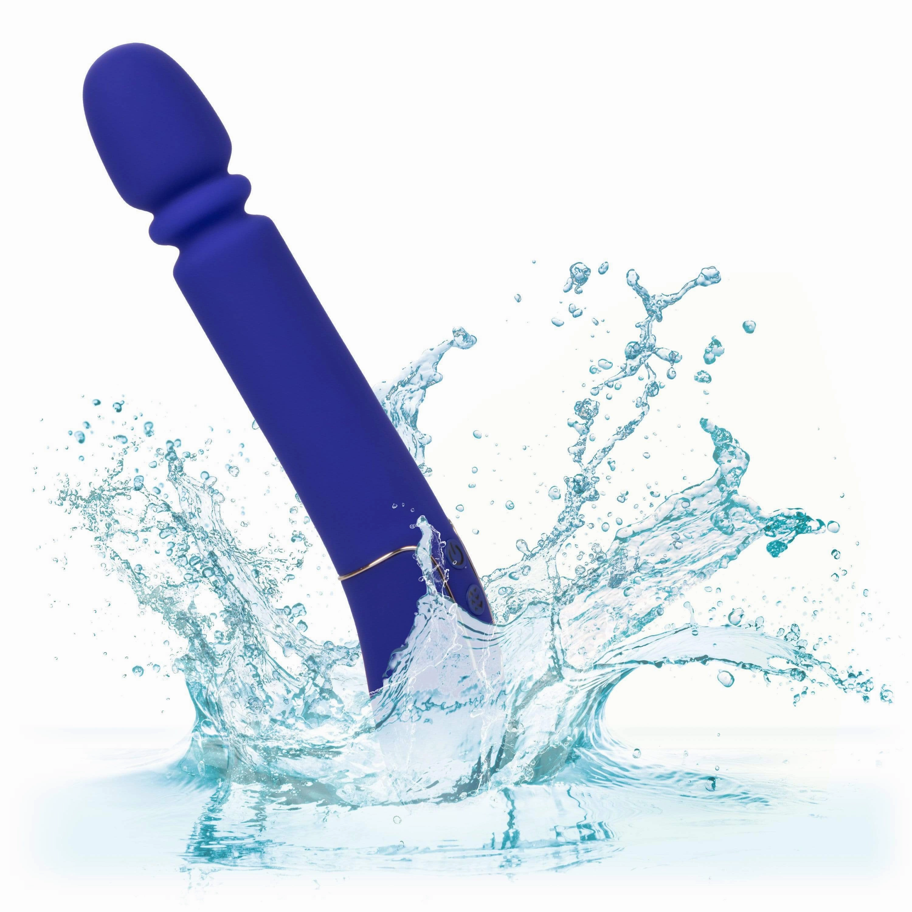 California Exotics - Shameless Slim Thumper Wand Massager (Blue)