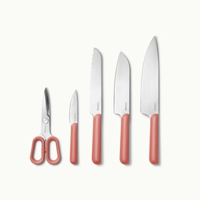 Caraway Home 5pc Knife Set - Perracotta