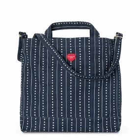 Carhartt WIP Drewe Tote Big Heart C Pinstripe / Ink / Natural