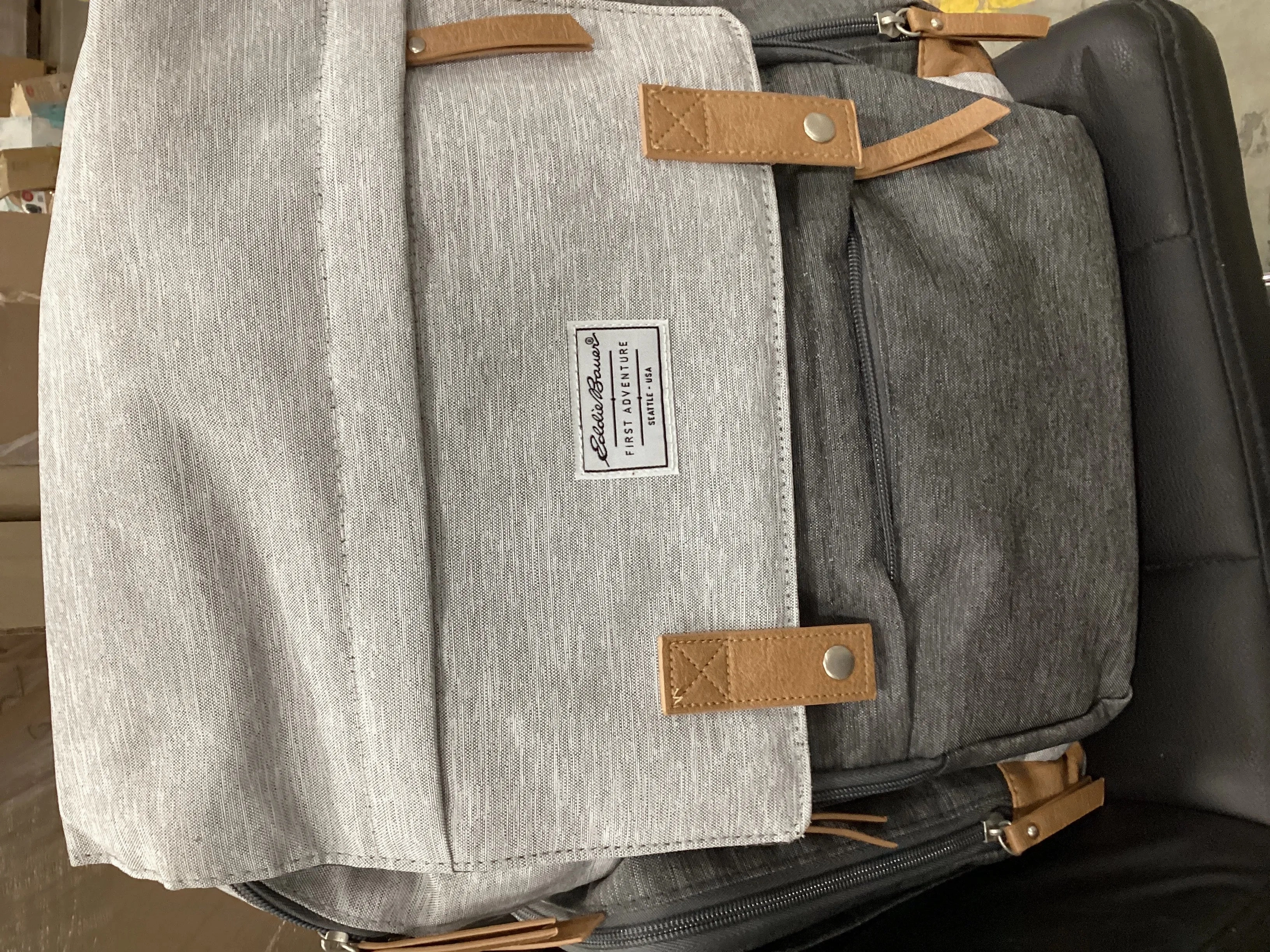Cascade Back Pack Diaper Bag - Black/Gray (See Description)