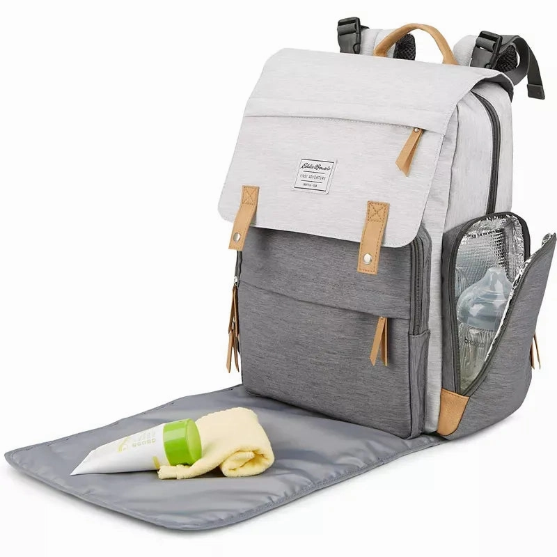 Cascade Back Pack Diaper Bag - Black/Gray (See Description)