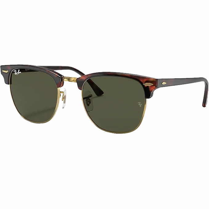Club Master Low Bridge Polished Tortoise/Green