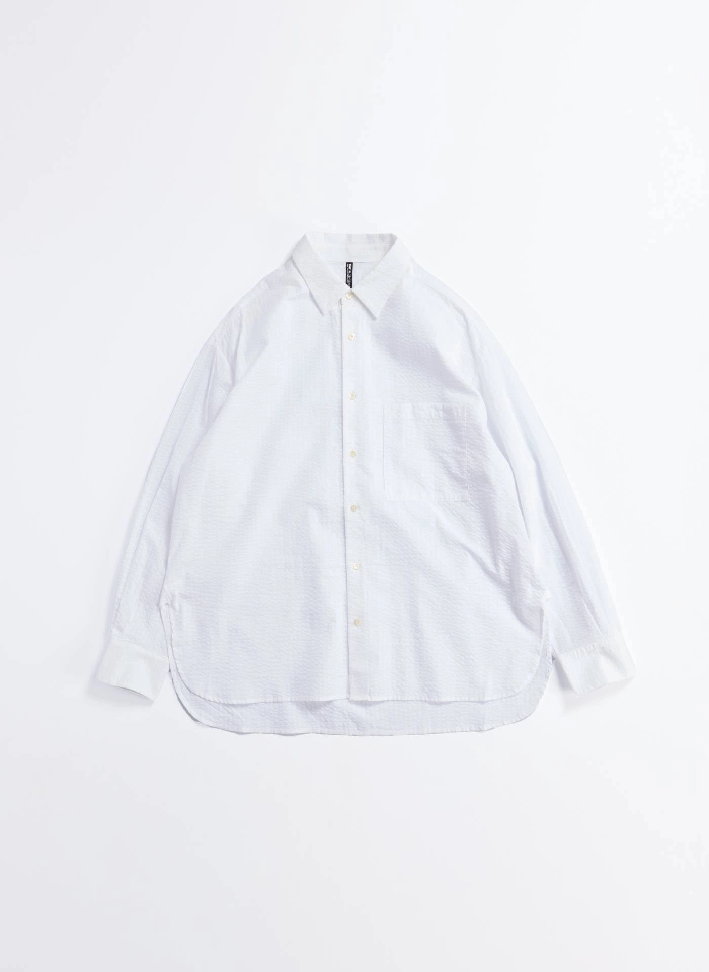 Cotton Seersuckers Classic Collar Shirt