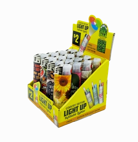 Country Girl Light-Up Lighter - 16 Pieces Per Retail Ready Display 41559