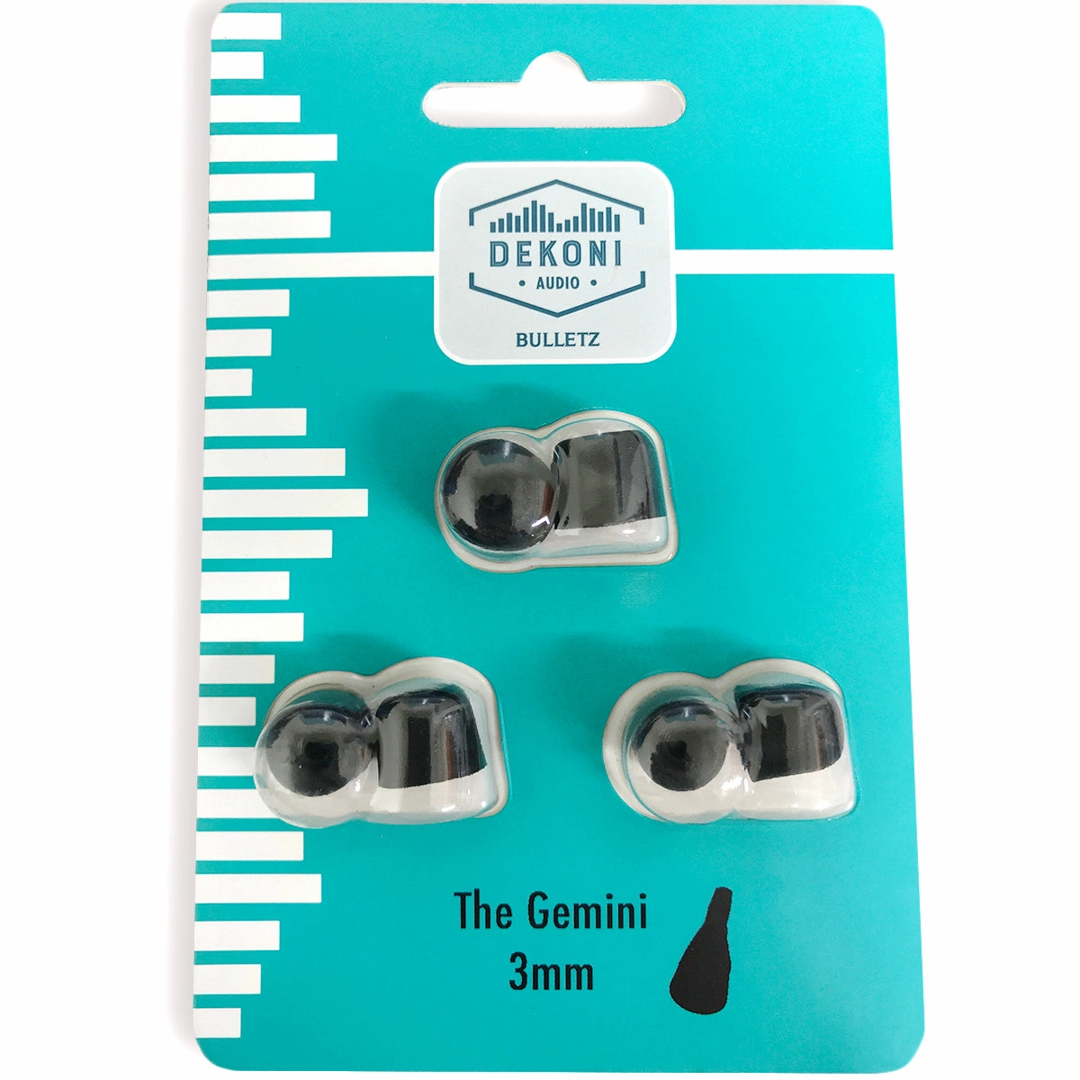 Dekoni Audio ETZ-GEMINI Premium Memory Foam Isolation Earphone Tips Gemini 3mm
