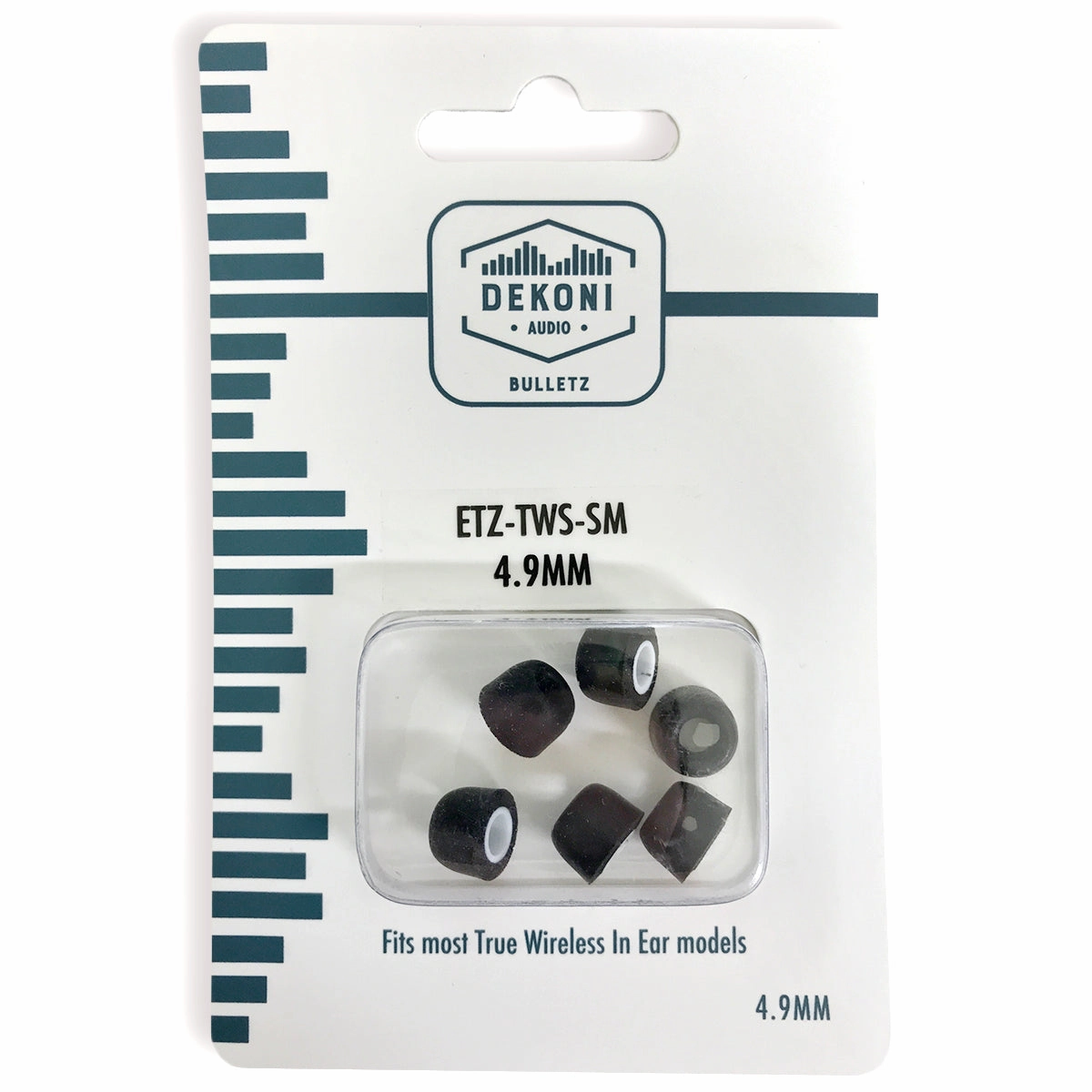 Dekoni Audio ETZ-TWS Premium Memory Foam Isolation Earphone Tips True Wireless