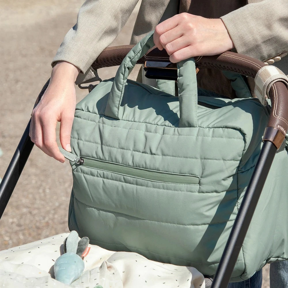 Done By Deer Quilted Changing Bag Green