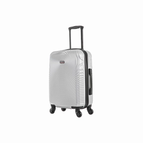 Dukap Inception 20" Carry-On Hardside Lightweight Spinner Luggage - SILVER ONE SIZE