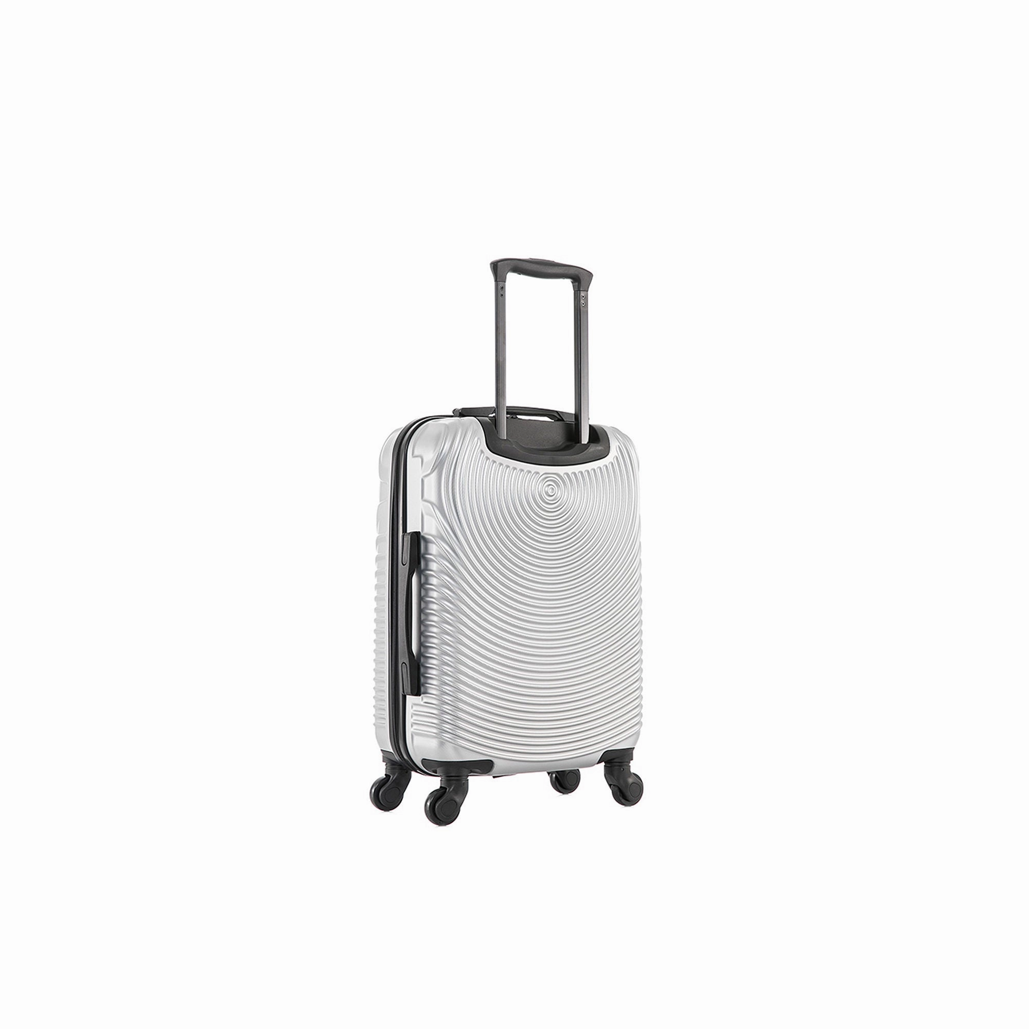 Dukap Inception 20" Carry-On Hardside Lightweight Spinner Luggage - SILVER ONE SIZE