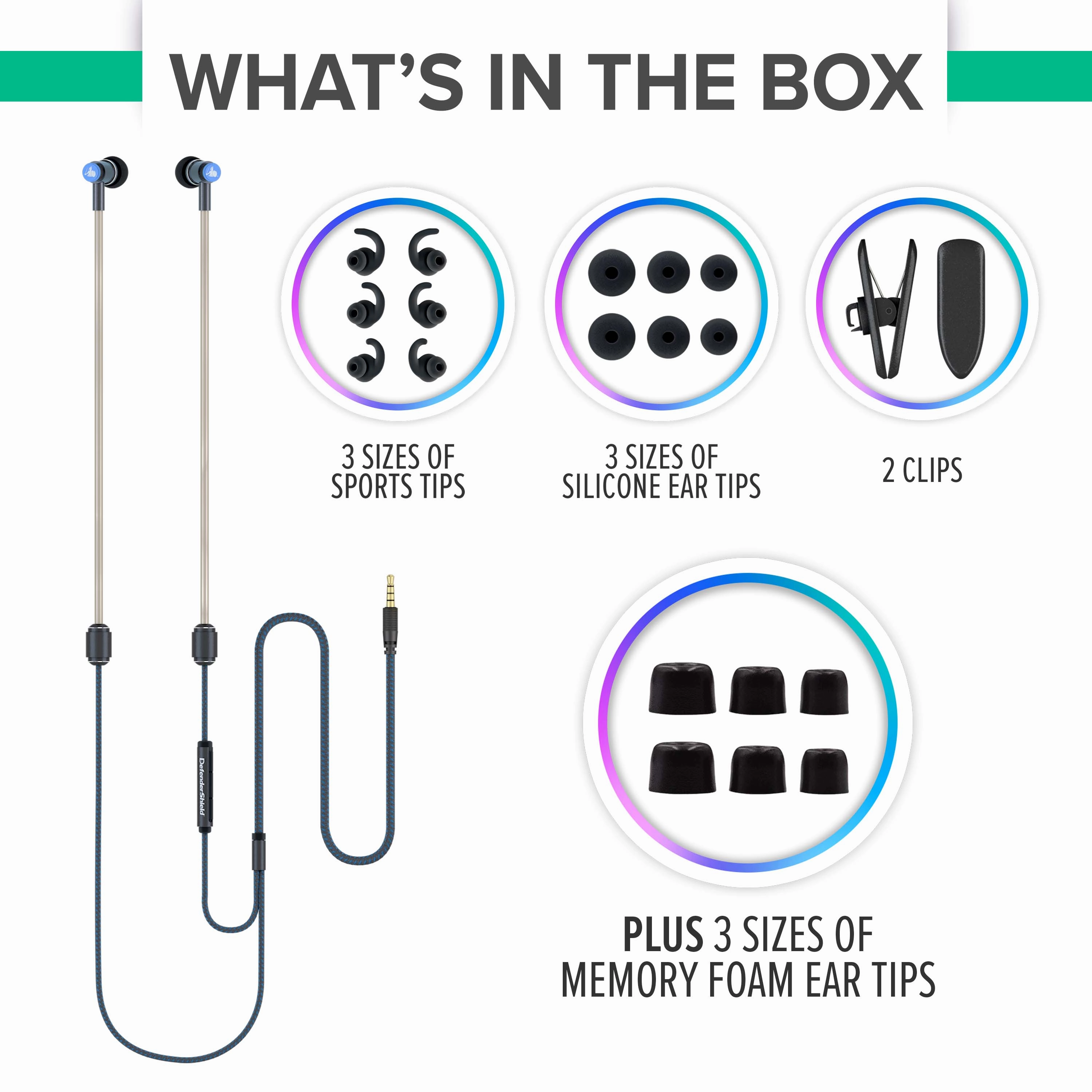 EMF Radiation-Free Earbuds Air Tube Stereo Headphones