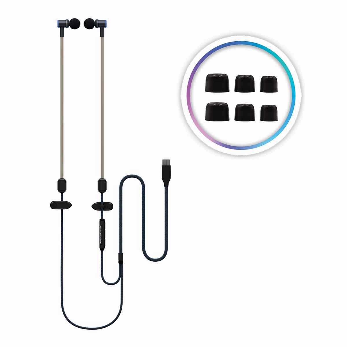 EMF Radiation-Free Earbuds Air Tube Stereo Headphones