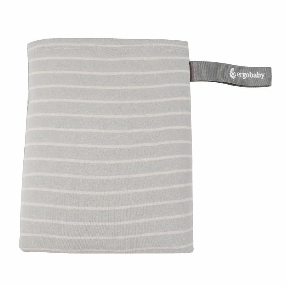 Ergobaby Aura Sustainably Sourced Knit Baby Wrap Grey Stripes