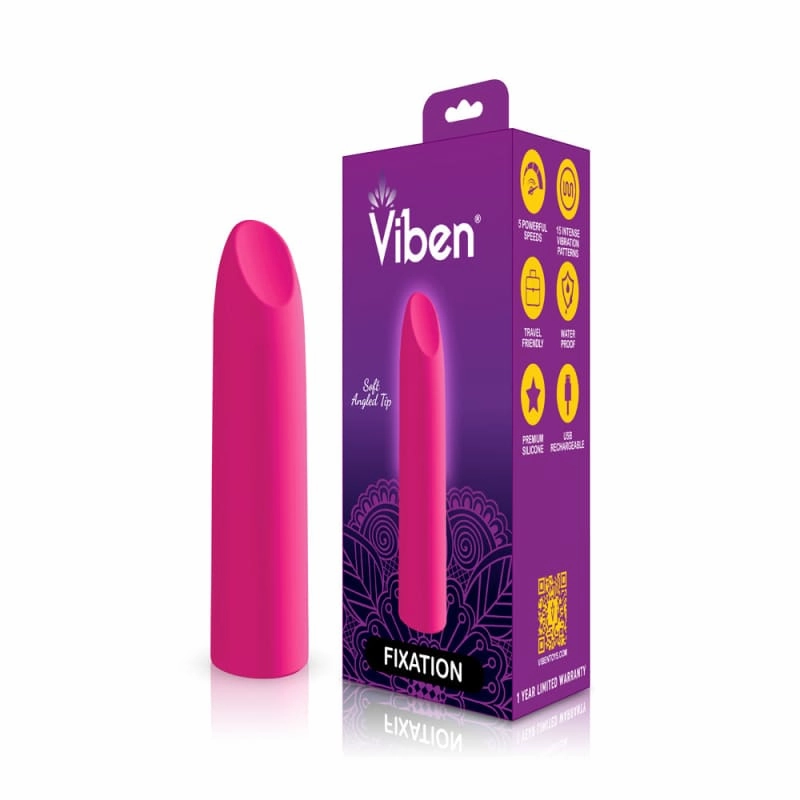 Fixation - Hot Pink - Powerful Lipstick Bullet Vibe