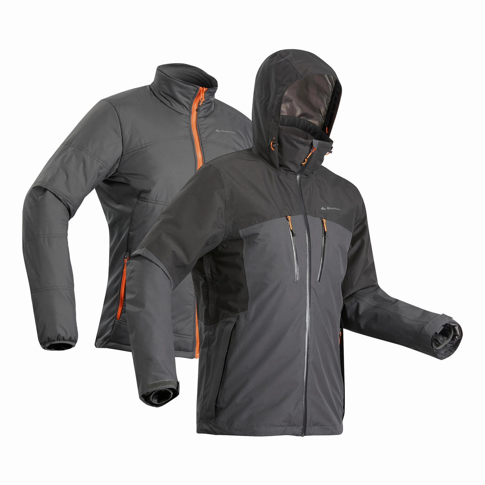 Forclaz Men's Travel 500 3-in-1 Waterproof Jacket