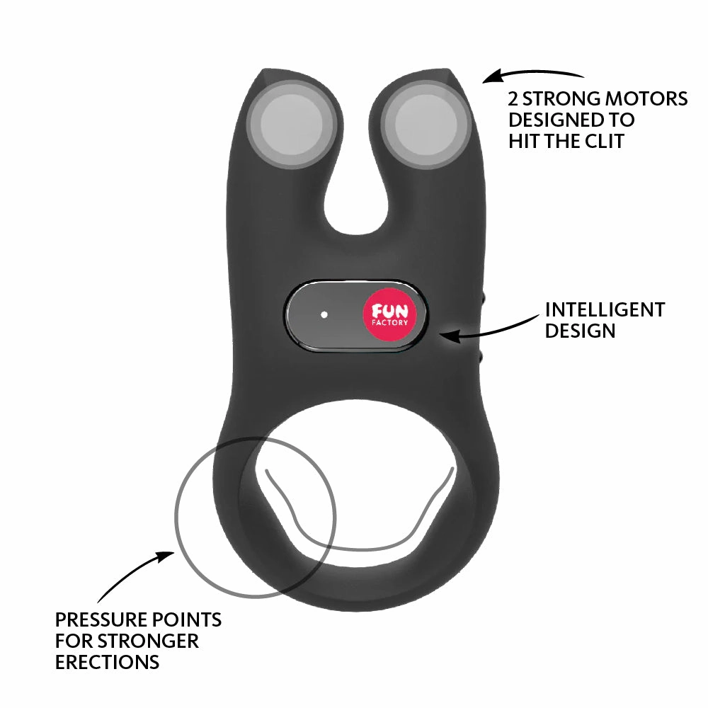Fun Factory Nos Vibrating Cock Ring With Pressure Points