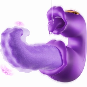 G-Spot Vibrator Rose Sex Toy with 10 Licking & Vibration Modes