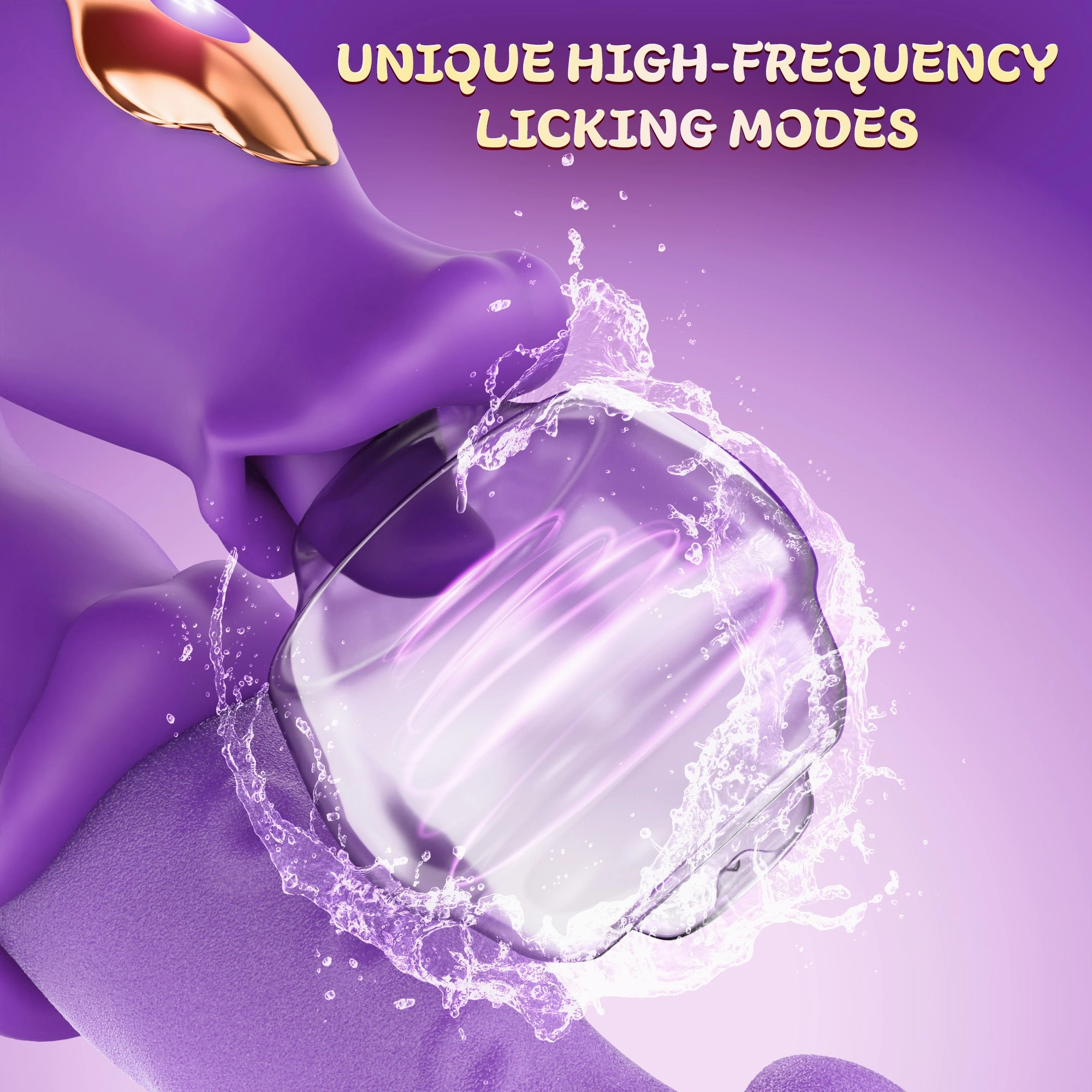 G-Spot Vibrator Rose Sex Toy with 10 Licking & Vibration Modes