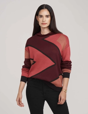 Geo Jacquard Pullover- Sale