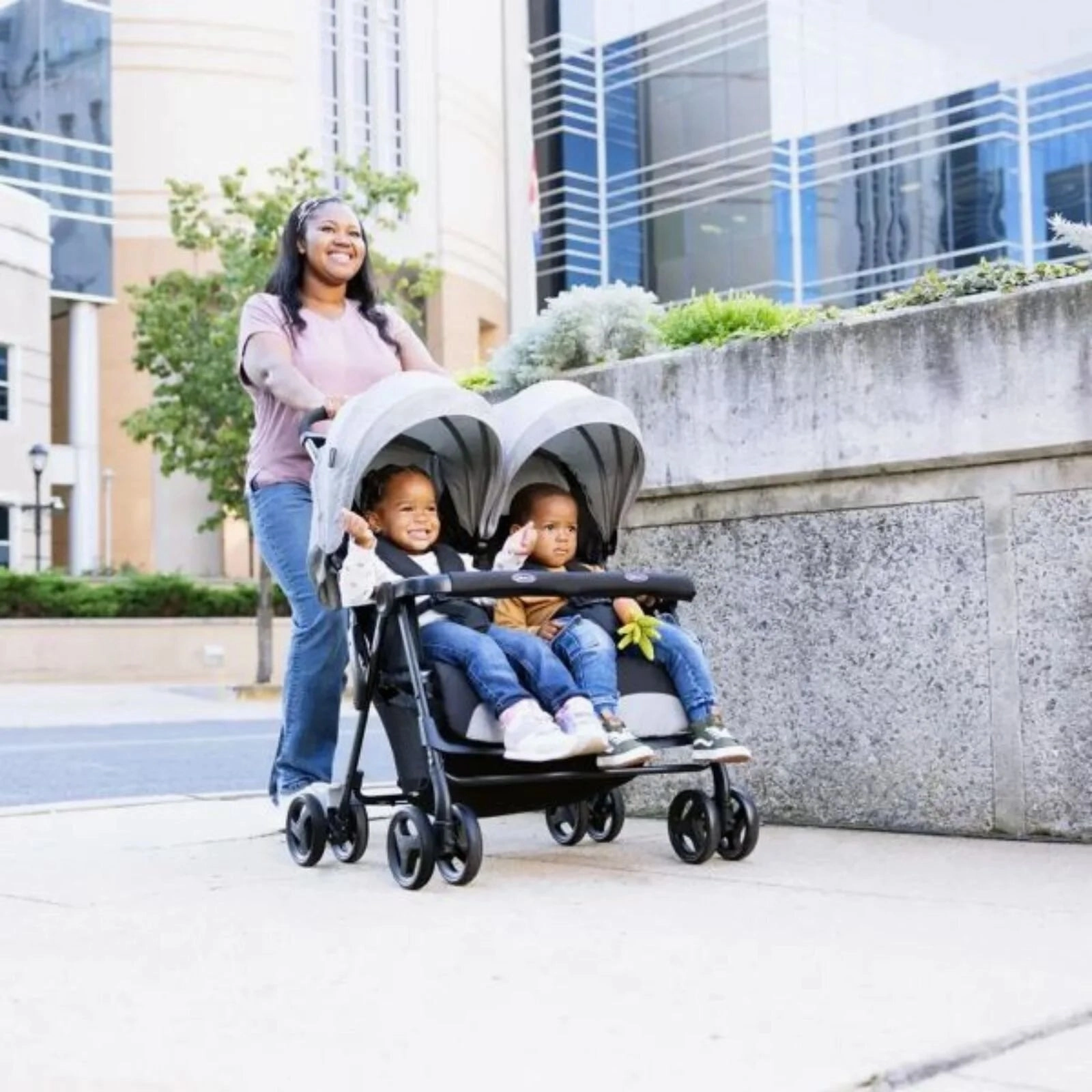 Graco DuoRider Twin Stroller - Steeple Grey