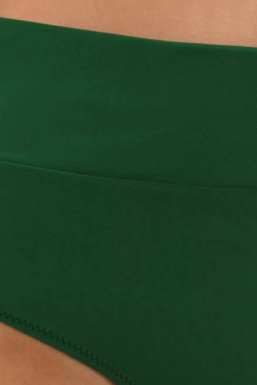 GREEN HIGH-WAISTED BIKINI BOTTOM